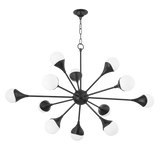 Ariana Chandelier LIGHTING - chandelier Hudson Valley Lighting Soft Black