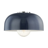 Avery Semi Flush LIGHITING - semi-flush Hudson Valley Lighting Navy Polished Nickel