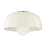 Avery Semi Flush LIGHITING - semi-flush Hudson Valley Lighting Cream Aged Brass