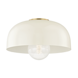 Avery Semi Flush LIGHITING - semi-flush Hudson Valley Lighting Cream Aged Brass