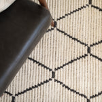Chris Loves Julia x  Loloi Alice Cream / Charcoal - Diamonds Rug - Rug & Weave