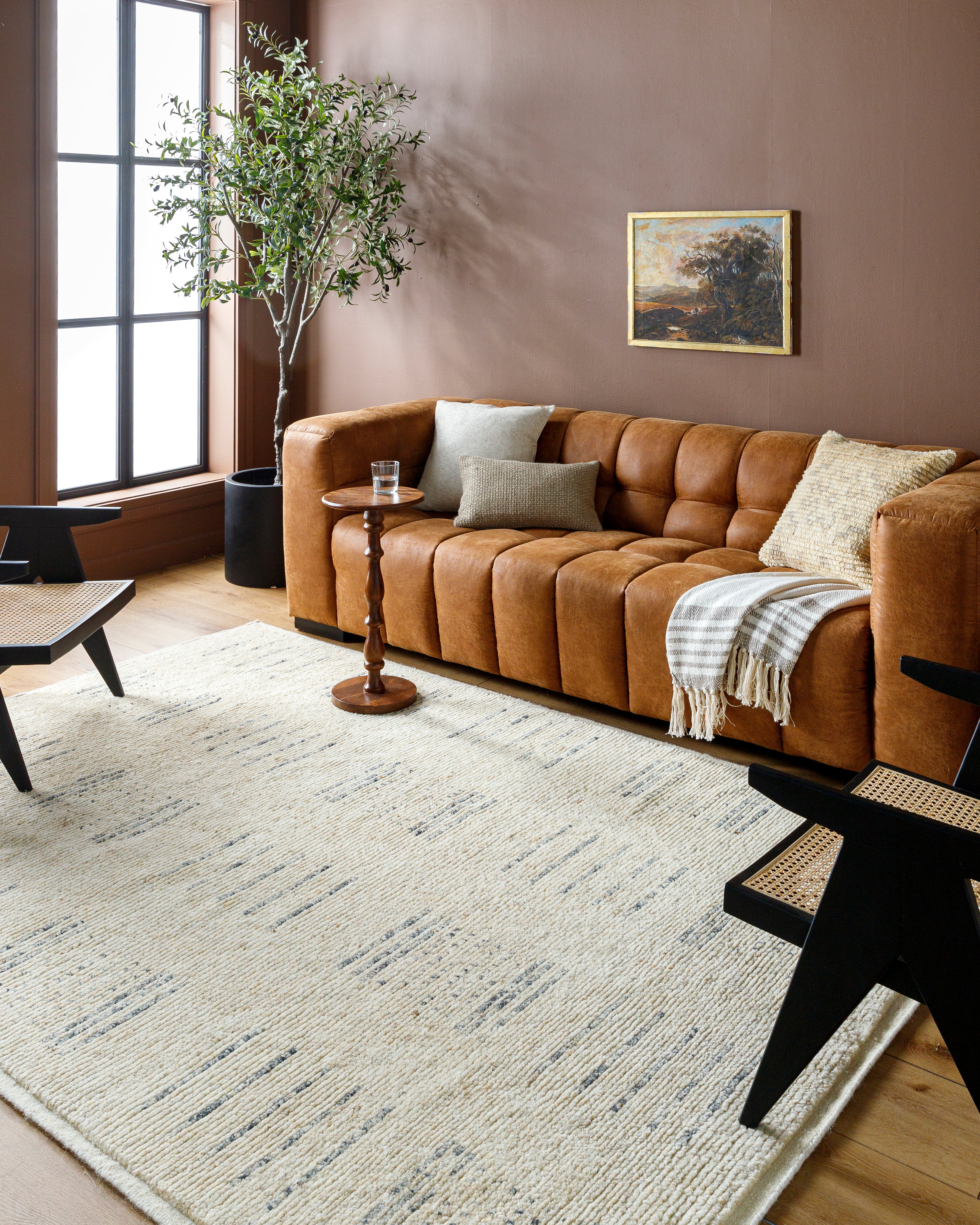 Becki Owens Davey Natural / Charcoal Rug 0-RUGS - wool Surya