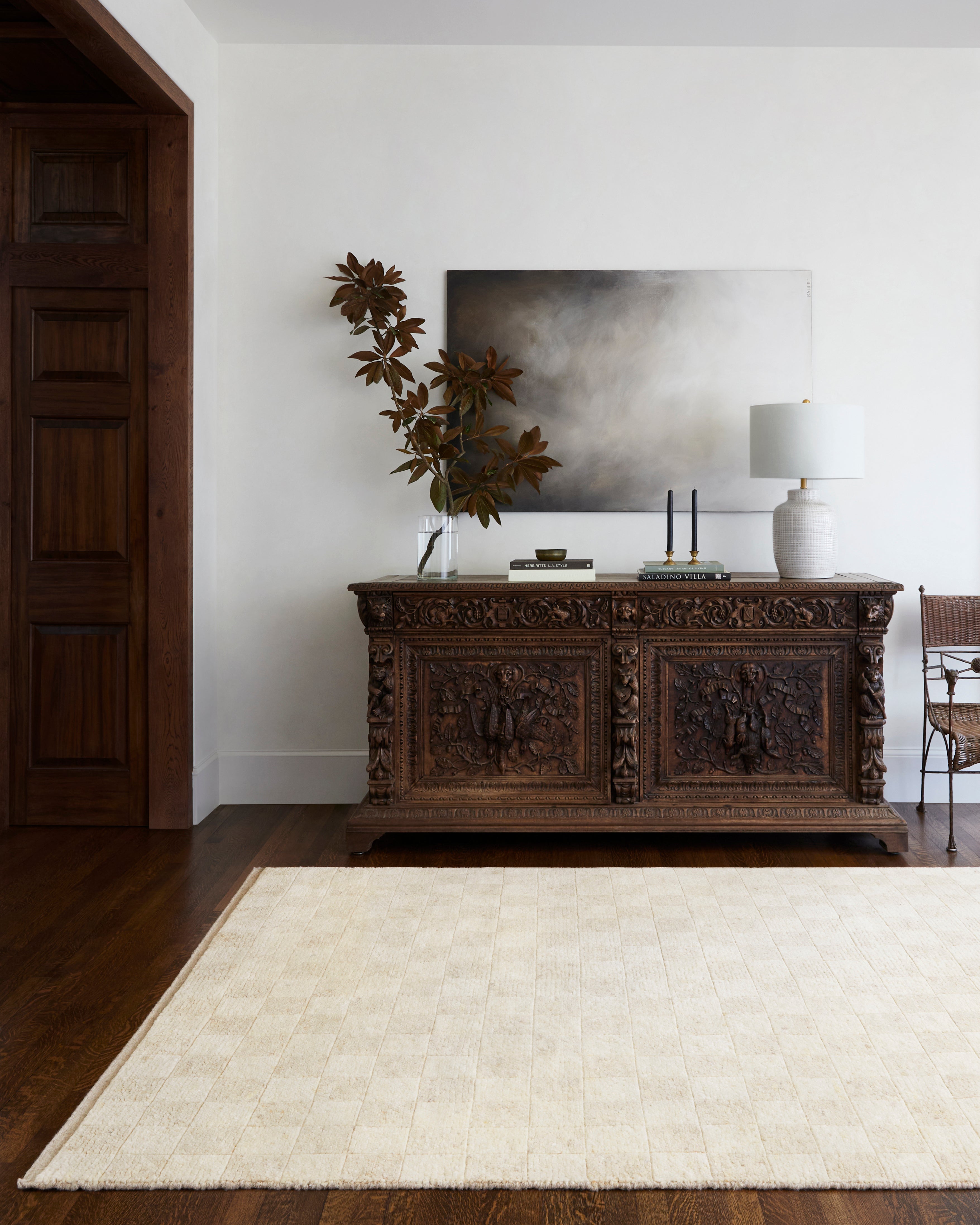 Becki Owens Davey Checkered Rug 0-RUGS - wool Surya