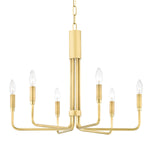 STORE FIXTURE - Brigitte Chandelier - Aged Brass LIGHTING - store fixture Hudson Valley Lighting