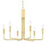 STORE FIXTURE - Brigitte Chandelier - Aged Brass LIGHTING - store fixture Hudson Valley Lighting