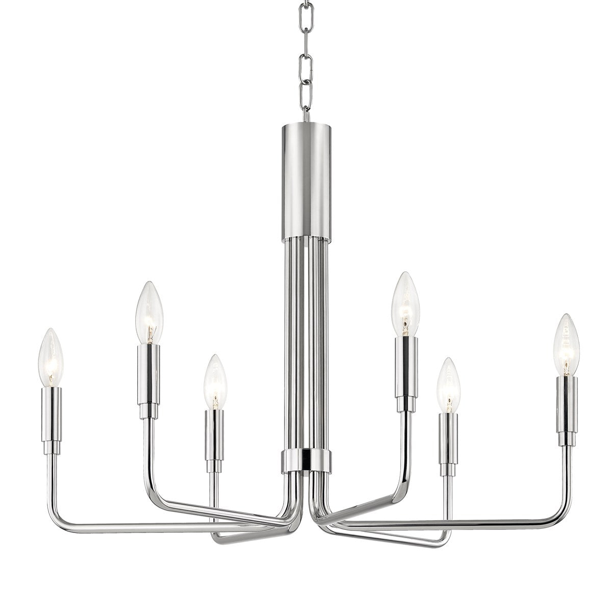 Brigitte Chandelier LIGHTING - chandelier Hudson Valley Lighting Polished Nickel