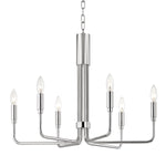Brigitte Chandelier LIGHTING - chandelier Hudson Valley Lighting Polished Nickel