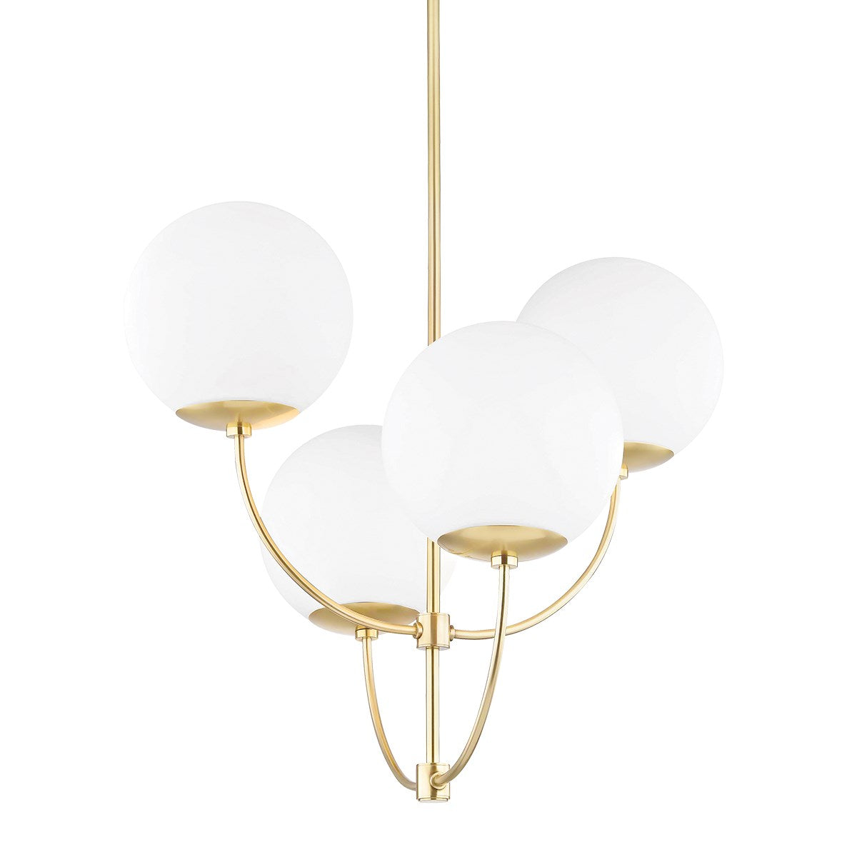 Carrie Chandelier LIGHTING - chandelier Hudson Valley Lighting Aged Brass