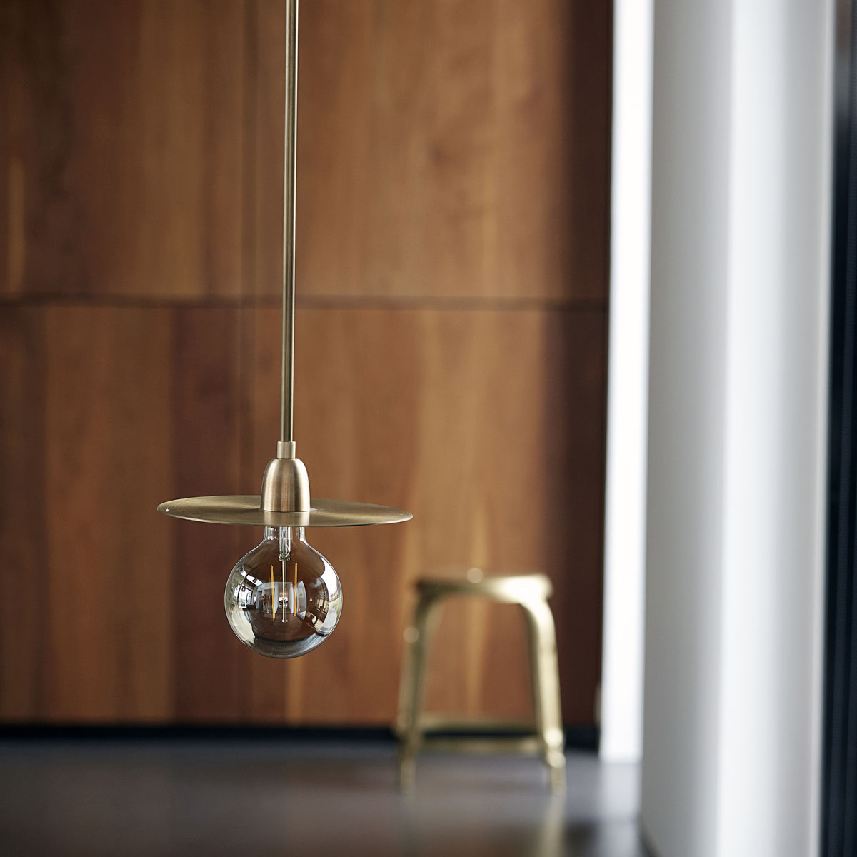 "Lp" Brass Pendant Lamp - Rug & Weave