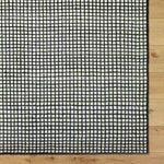 Damian Black Grid Rug 0-RUGS - wool Surya