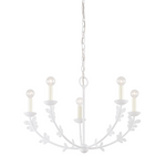 Florian Chandelier Small LIGHTING - chandelier Hudson Valley Lighting Gesso White