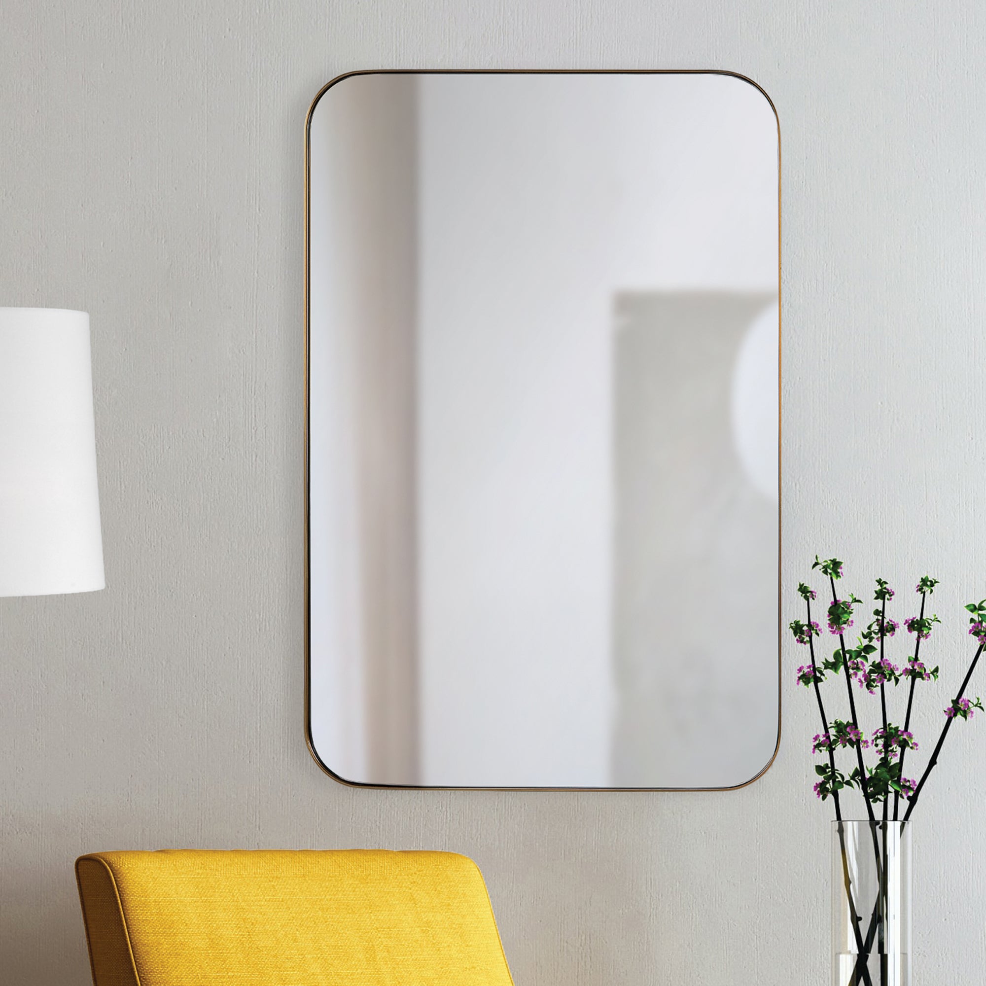 Eddie Bronze Wall Mirror 100 - a - wall mirror renwil