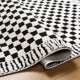 Floyd Black Border Checkered Rug