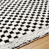 Floyd Black Border Checkered Rug