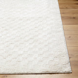 Floyd Ivory Border Checkered Rug