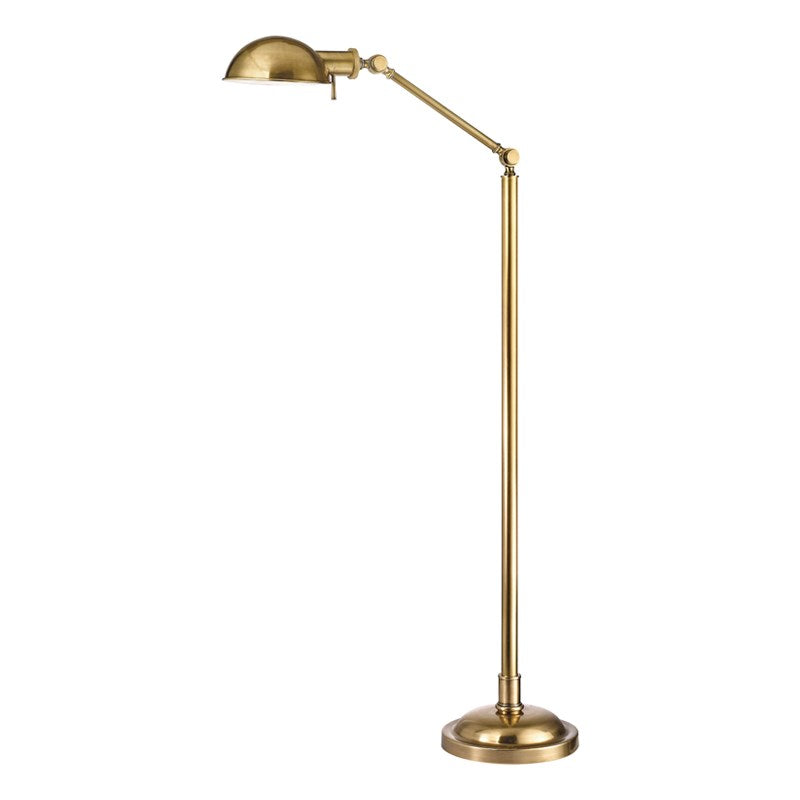 Girard Floor Lamp LIGHTING - floor lamp Hudson Valley Lighting Vintage Brass