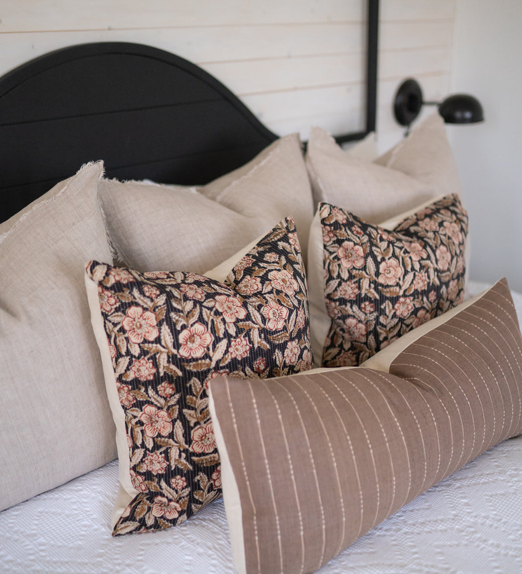 Hazelnut Long Lumbar Pillow Cover 3 - PILLOWS - Thai - cool Rug & Weave Pillows