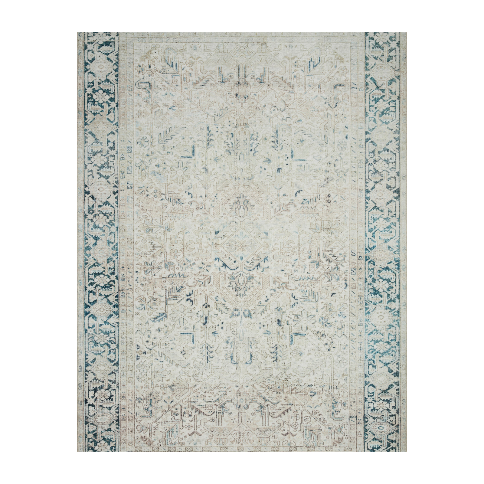 Loloi Lenna Natural / Denim Rug - Rug & Weave