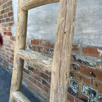 Reclaimed Elm Wood Ladder 5-VINTAGE - ladder Hauer Market