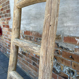 Reclaimed Elm Wood Ladder 5-VINTAGE - ladder Hauer Market