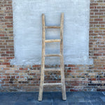Reclaimed Elm Wood Ladder 5-VINTAGE - ladder Hauer Market