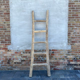 Reclaimed Elm Wood Ladder 5-VINTAGE - ladder Hauer Market