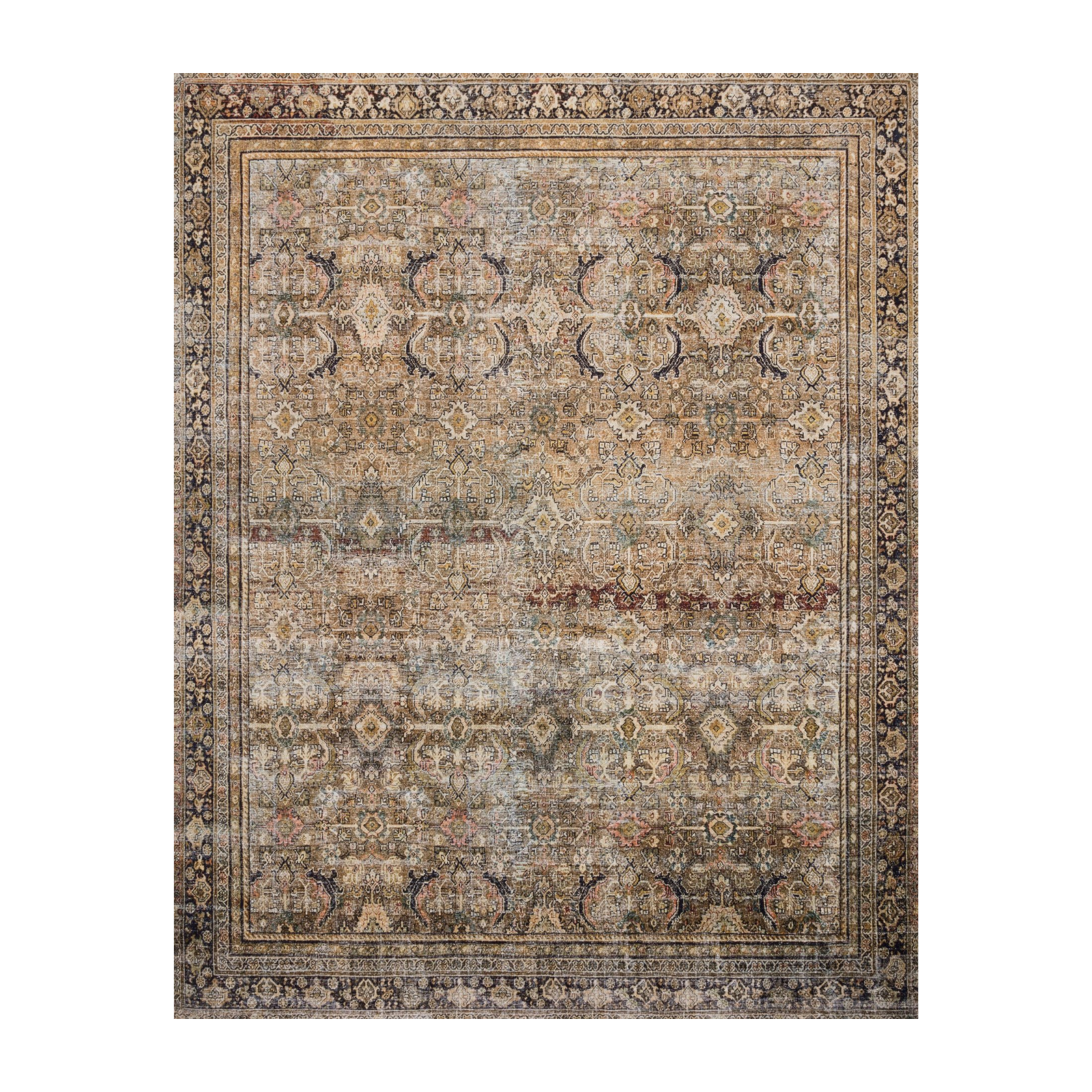 Loloi Layla Olive / Charcoal Rug - Rug & Weave