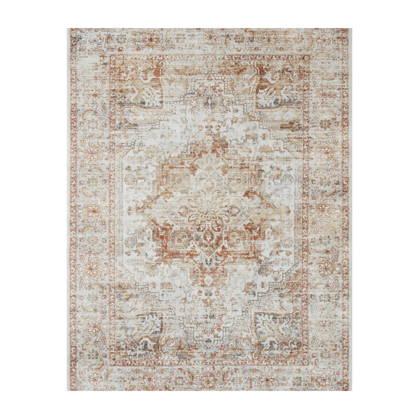 Loloi Bonney Ivory / Sunset Rug patterned rugs Loloi