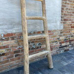 Reclaimed Elm Wood Ladder 5-VINTAGE - ladder Hauer Market