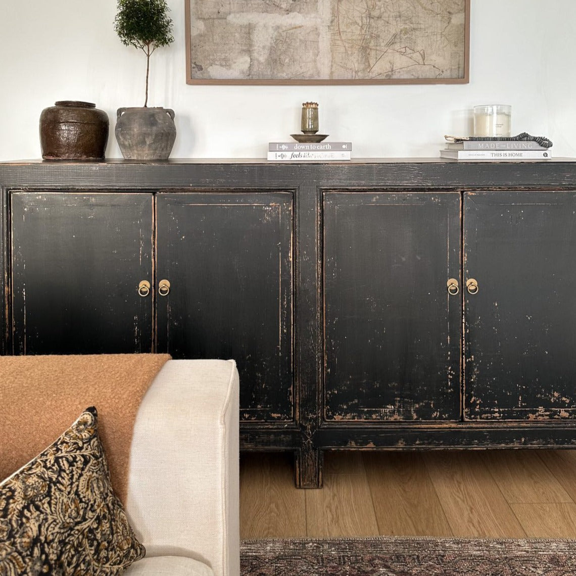 Billie Weathered Black Cabinet 7 - FURNITURE - sideboard/cabinet Hauer Market