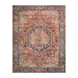 Loloi Layla Red / Navy Rug 2-RUGS - patterned Loloi
