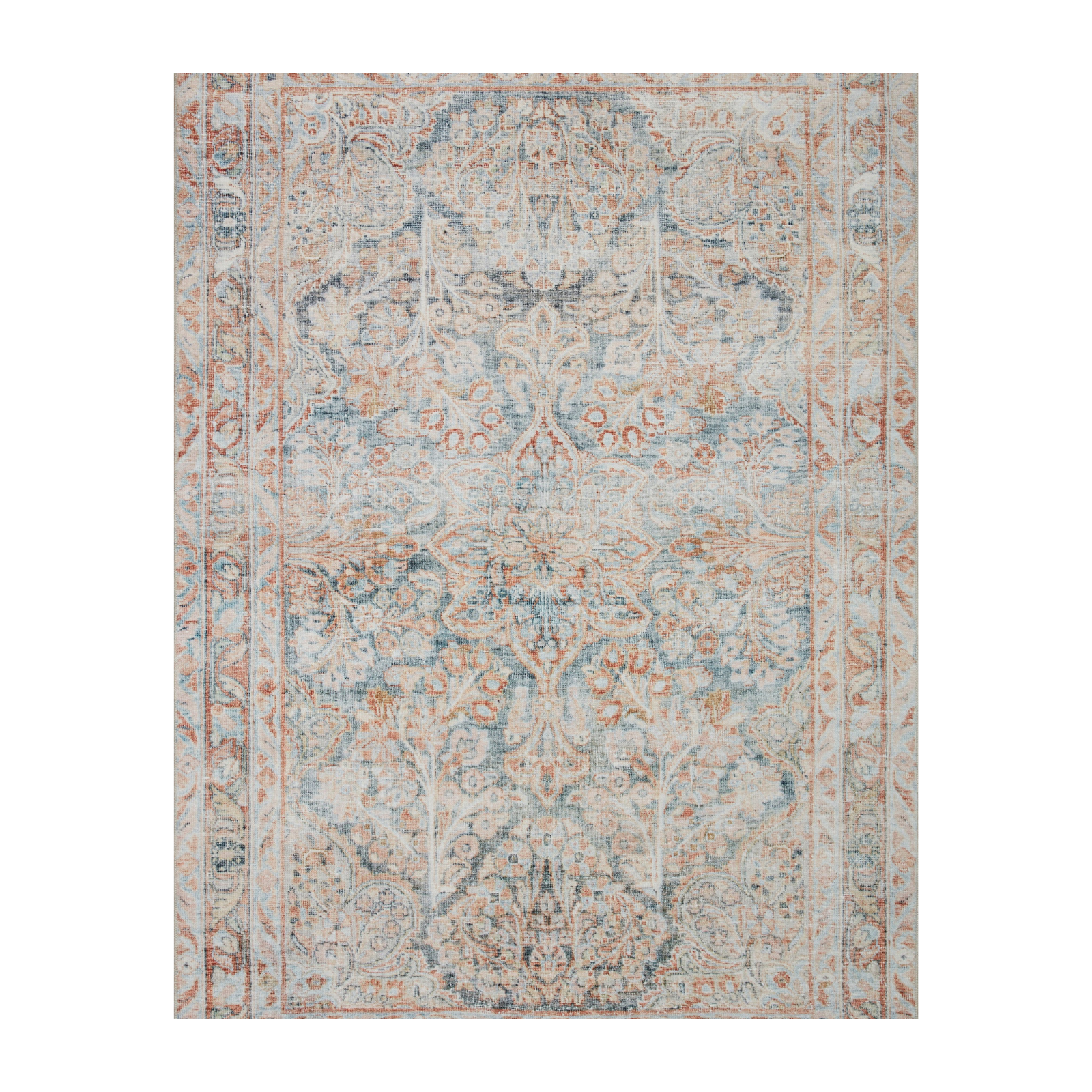 Loloi Lenna Ocean / Apricot Rug - Rug & Weave