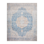 Loloi Layla Blue / Tangerine Rug RUGS - patterned Loloi
