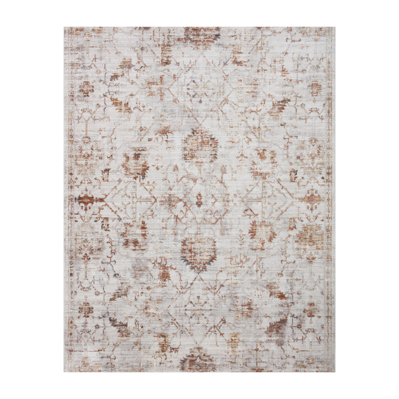 Loloi Bonney Silver / Sunset Rug patterned rugs Loloi
