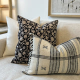 Cream Bhujodi Fringe Pillow Cover 1 - PILLOWS - Bhujodi - neutral Rug & Weave Pillows