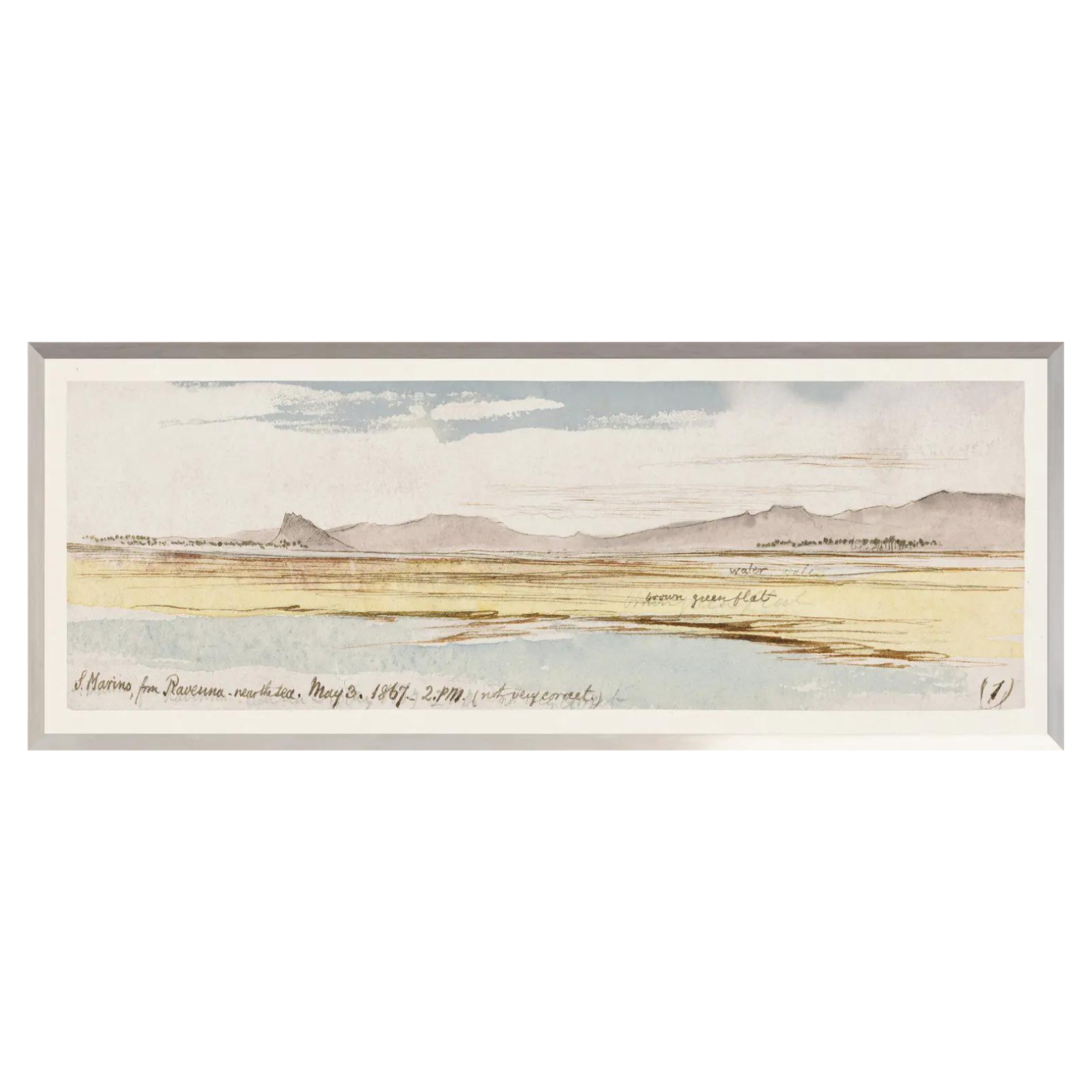 “Watercolour Desert” Framed Art Print ARTWORK - framed print Celadon Art