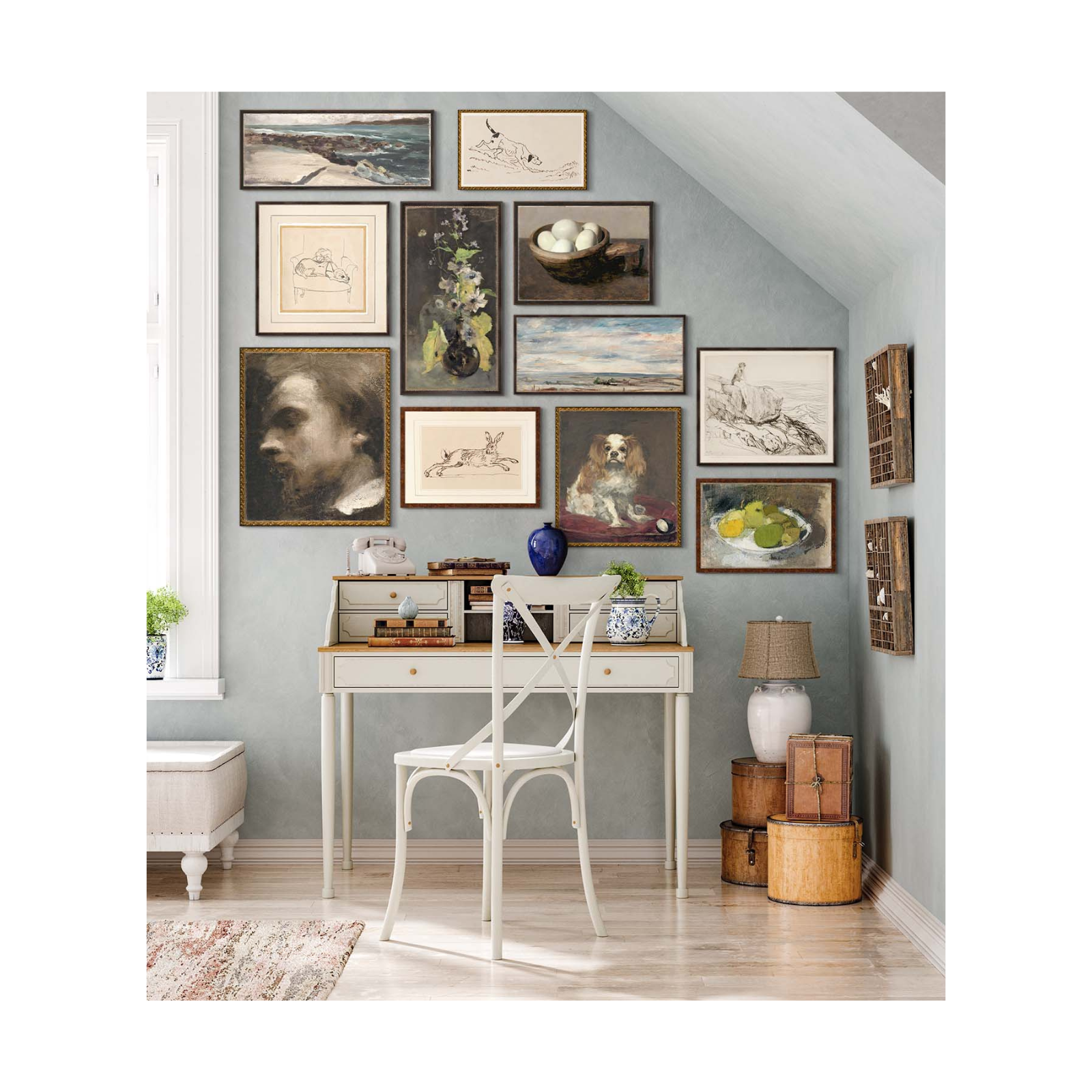"Cloudy Marshlands" Framed Art Print ARTWORK - framed print Celadon Art
