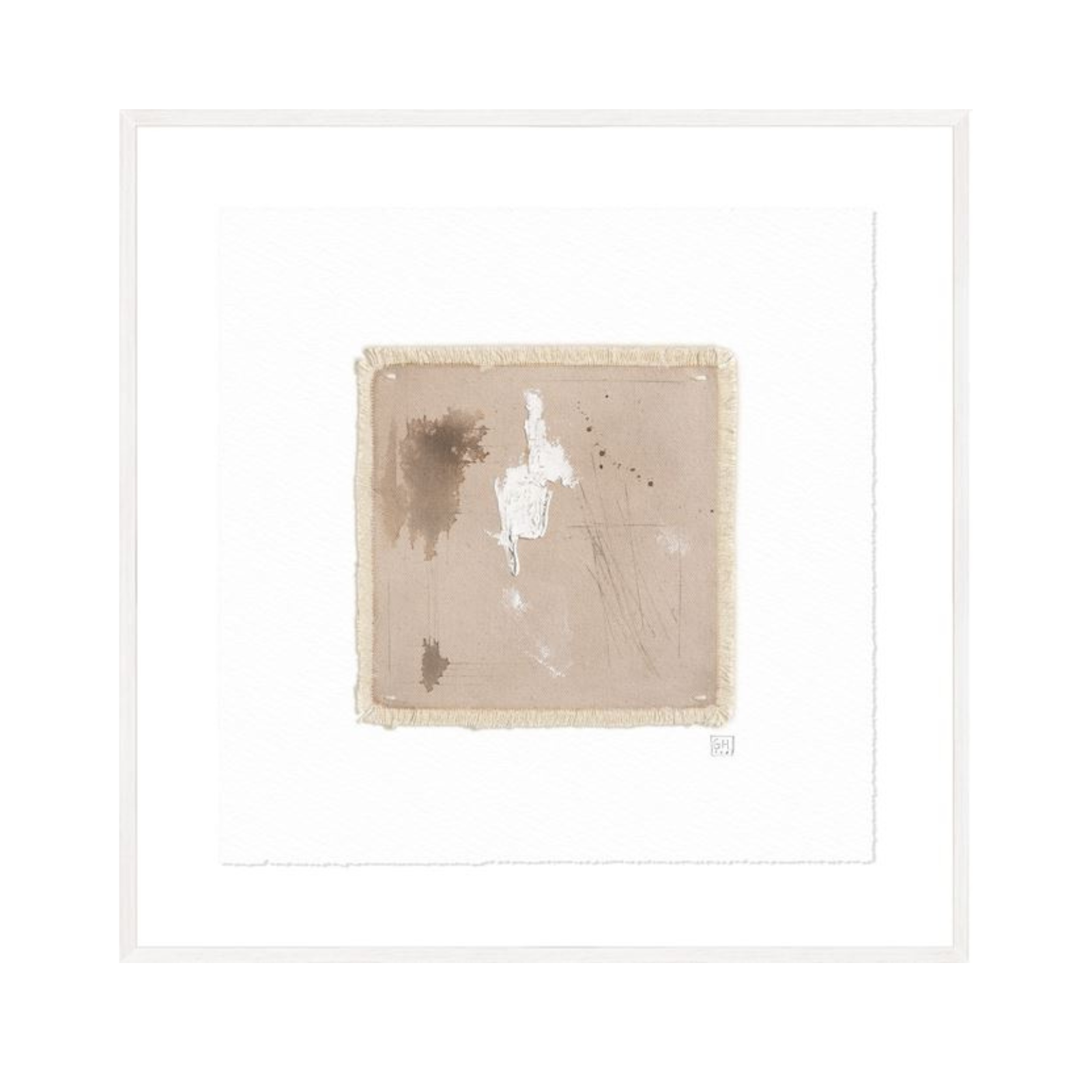 "Organic Neutrals XVII" Framed Art Print - Rug & Weave