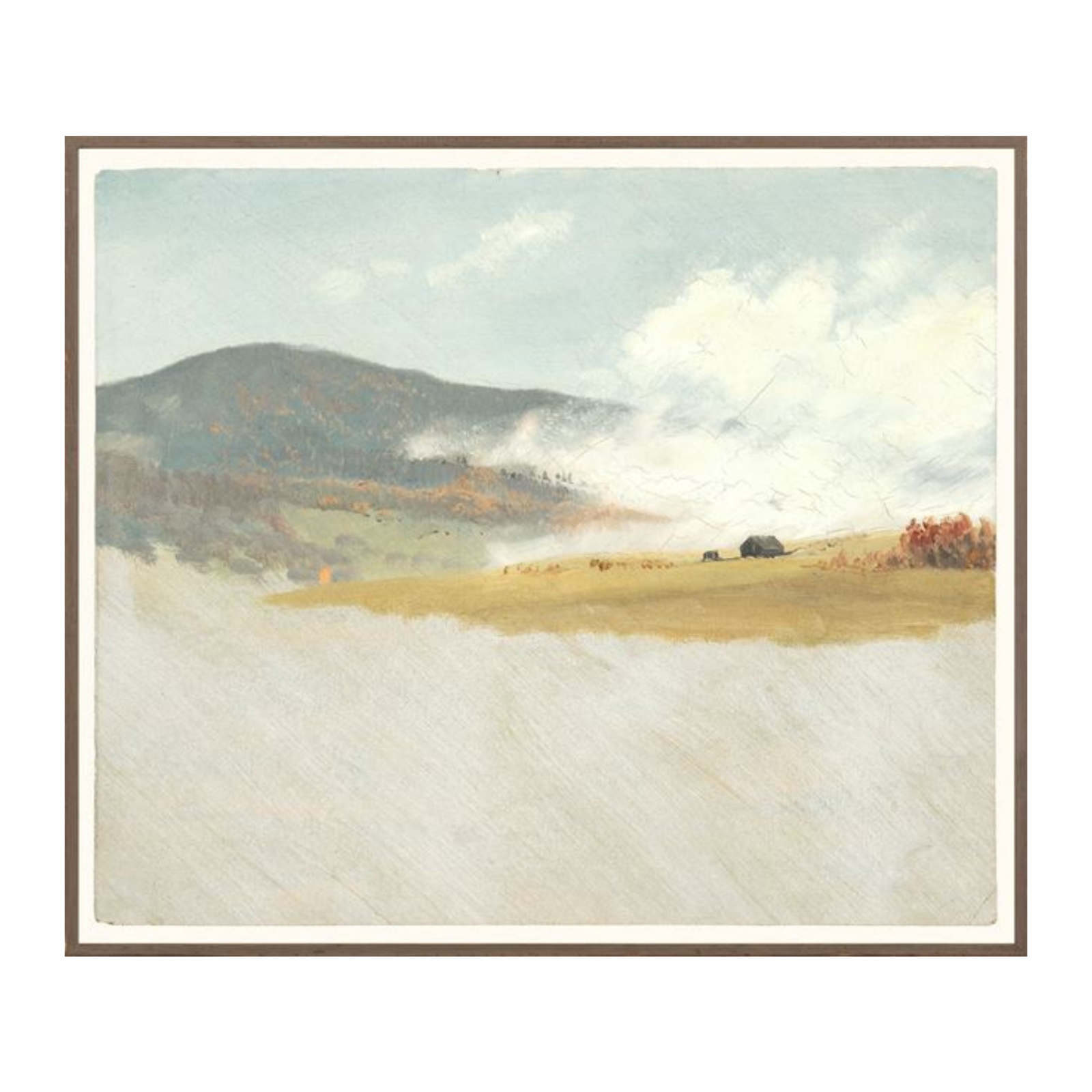 "House On Hill" Framed Art Print ARTWORK - framed print Celadon Art