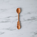 Hand Carved Leaf Wooden Spoon - Rug & Weave