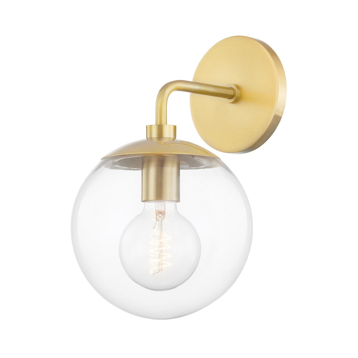 Meadow Wall Sconce LIGHTING - sconce Hudson Valley Lighting Aged Brass