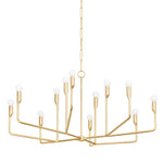 Norman Chandelier - Gold LIGHTING - chandelier Hudson Valley Lighting 42"W x 20.5"H