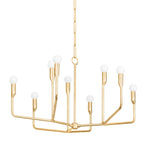 Norman Chandelier - Gold LIGHTING - chandelier Hudson Valley Lighting 32"W x 18.5"H