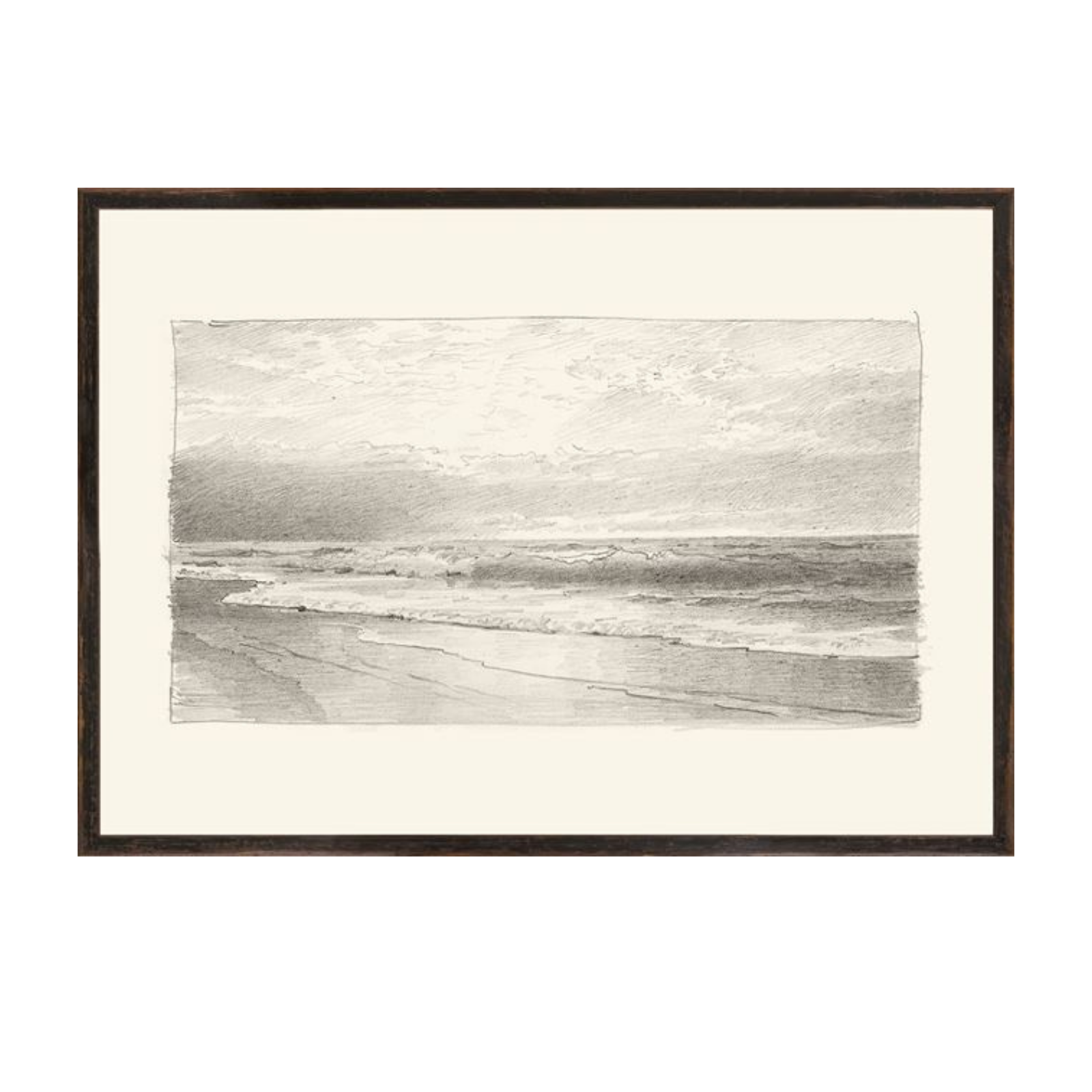 "Ocean Horizon II" Framed Art Print