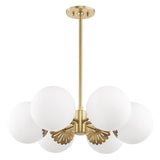 Paige Chandelier LIGHTING - chandelier Hudson Valley Lighting Aged Brass