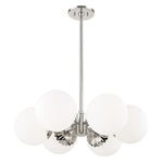 Paige Chandelier LIGHTING - chandelier Hudson Valley Lighting Polished Nickel