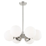 Paige Chandelier LIGHTING - chandelier Hudson Valley Lighting Polished Nickel