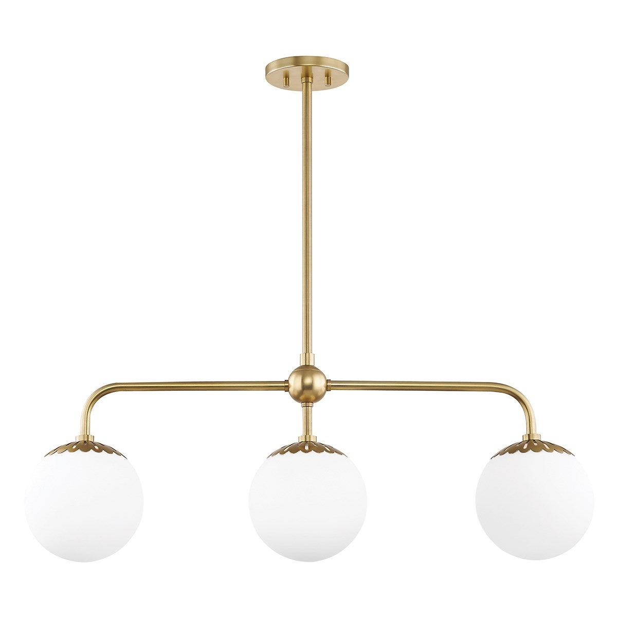 Paige Linear Pendant LIGHTING - pendant Hudson Valley Lighting Aged Brass