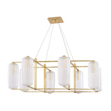 Pebble Chandelier LIGHTING - chandelier Hudson Valley Lighting Aged Brass
