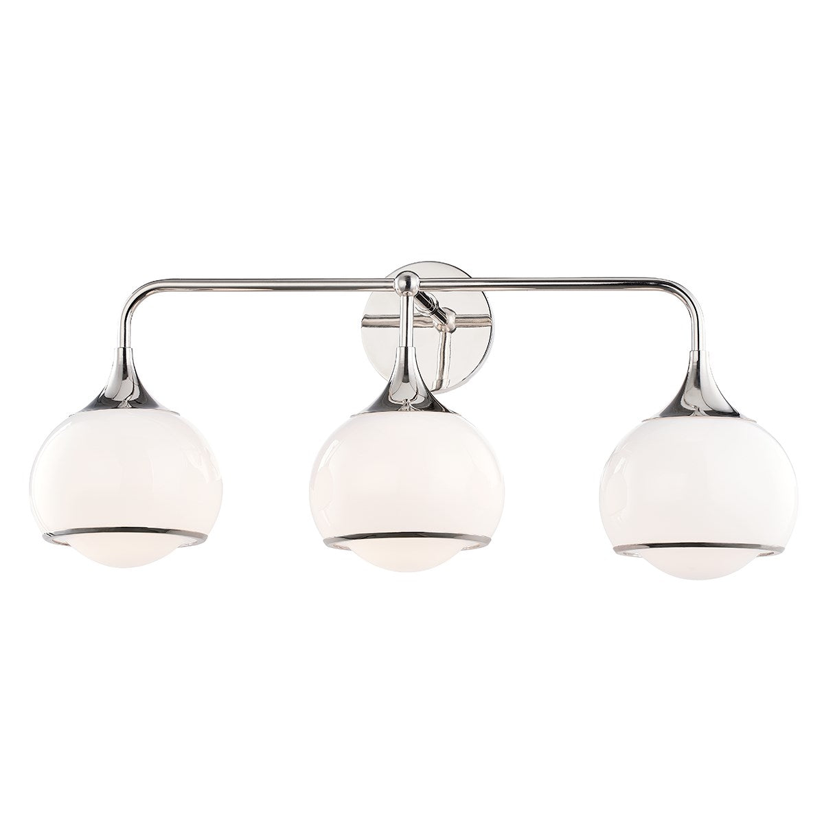 Reese Triple Wall Sconce LIGHTING - sconce Hudson Valley Lighting Polished Nickel